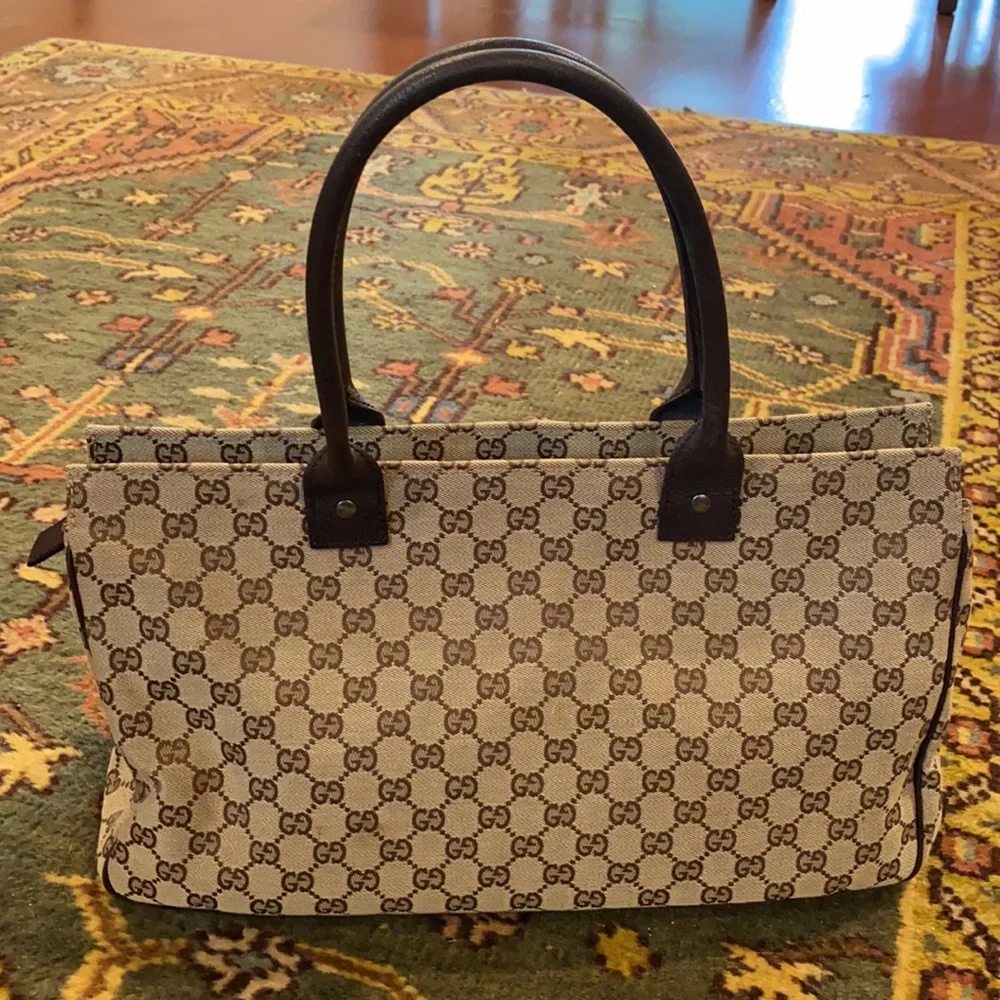 Gucci Brown and Tan Satchel - Picture 2 of 15